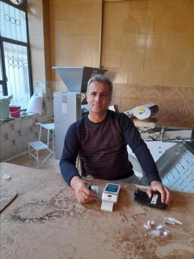 عکس نانوایی نان لواش مهاجر