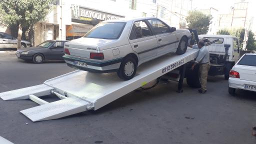 عکس جرثقیل خودروبر و خودروسوار شهریار