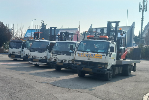 عکس جرثقیل خودروبر و خودروسوار شهریار