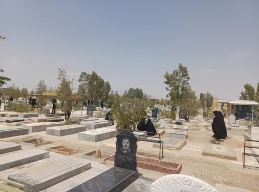 عکس آرامستان روستای حسن‌آباد جرقویه