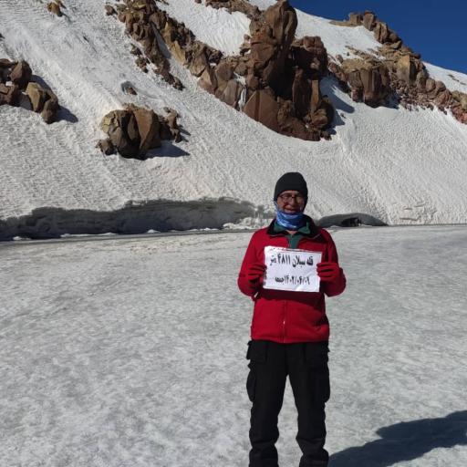 عکس قله سبلان (4811 متر)