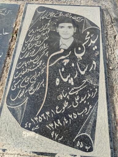 عکس مزار محسن حسینی پناه