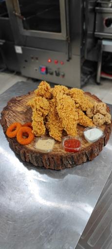 عکس فست فود و سوخاری پدر و پسر