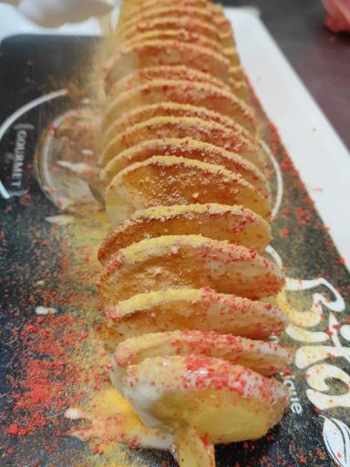 عکس پاچینی ذغالی و فست فود بمب مزه