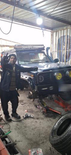 عکس پنچرگیری آپارات و بالانس روکار استاد حمید