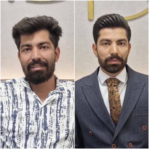 عکس آرایشگاه پیرایش مردانه داماد هادان