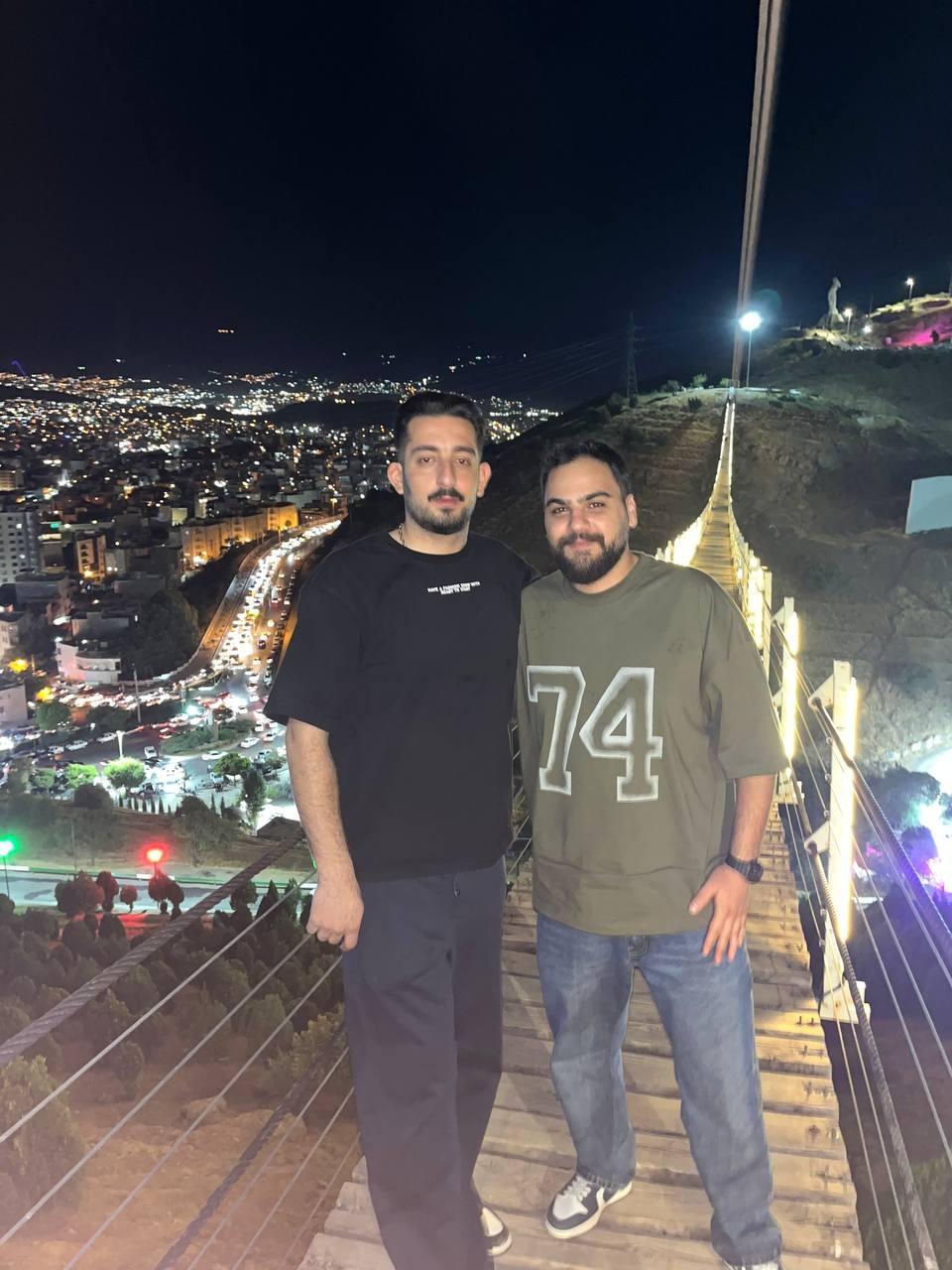 عکس پل معلق آبیدر