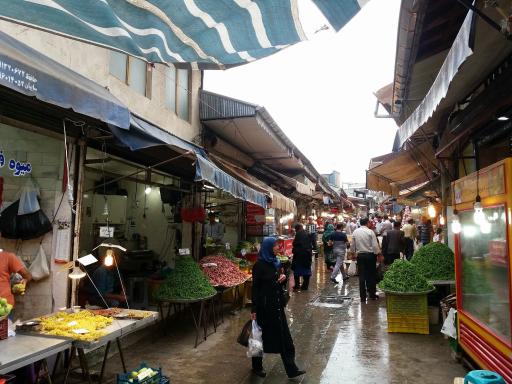 عکس بازار بزرگ رشت