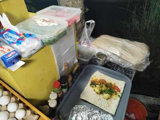 ساندویچ سیب‌زمینی تخم‌مرغ