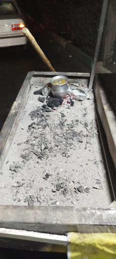 عکس ساندویچ سیب‌زمینی ذغالی (تنوری) و تخم‌مرغ آرمان