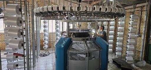 عکس کارخانه بافت و تکمیل پارچه