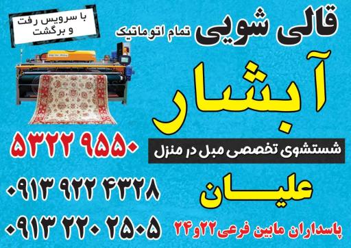 عکس قالیشویی تمام اتوماتیک آبشار علیان