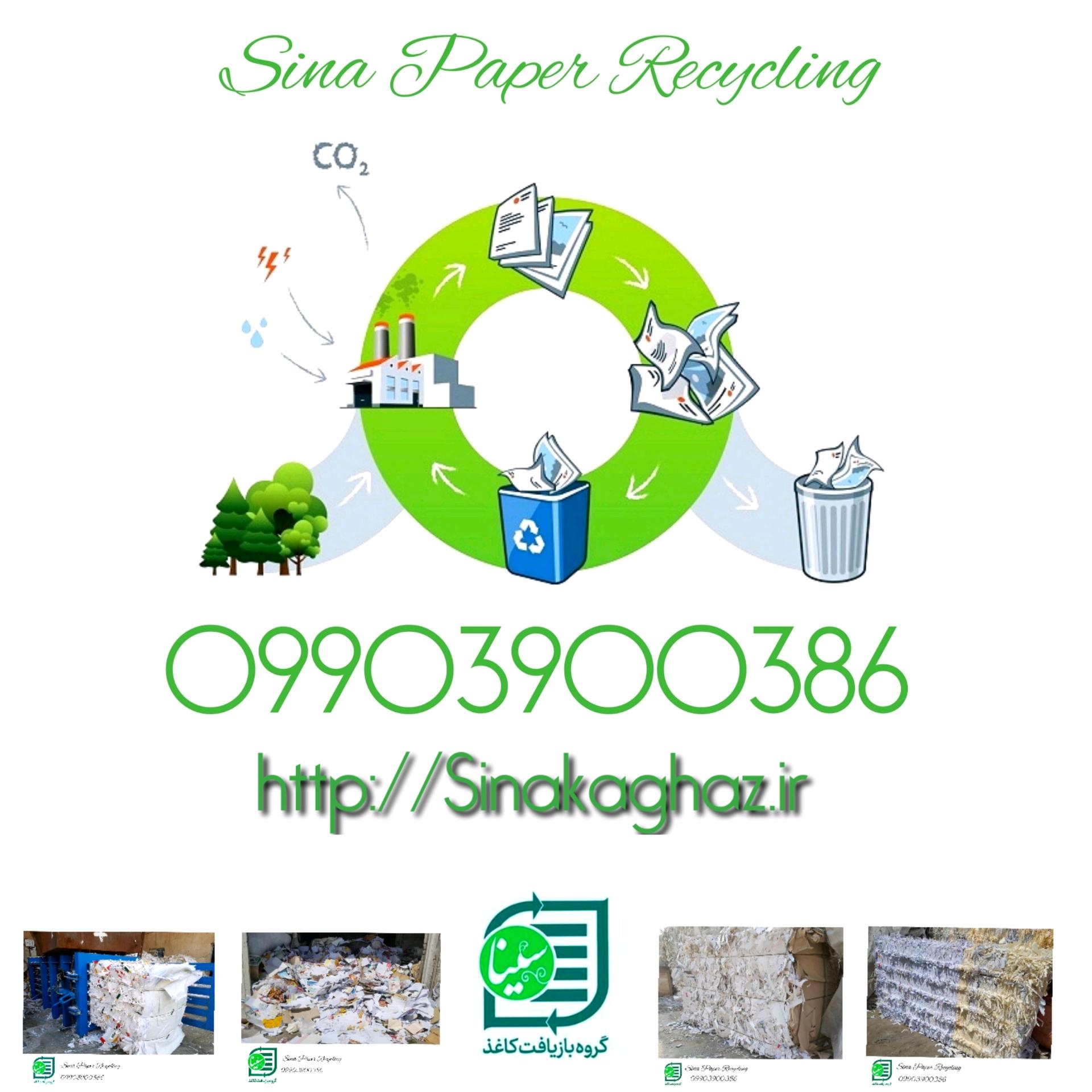 عکس گروه بازیافت کاغذ سینا / انبار کاغذ سینا / بازیافت کاغذ یاقوت سبز سینا
