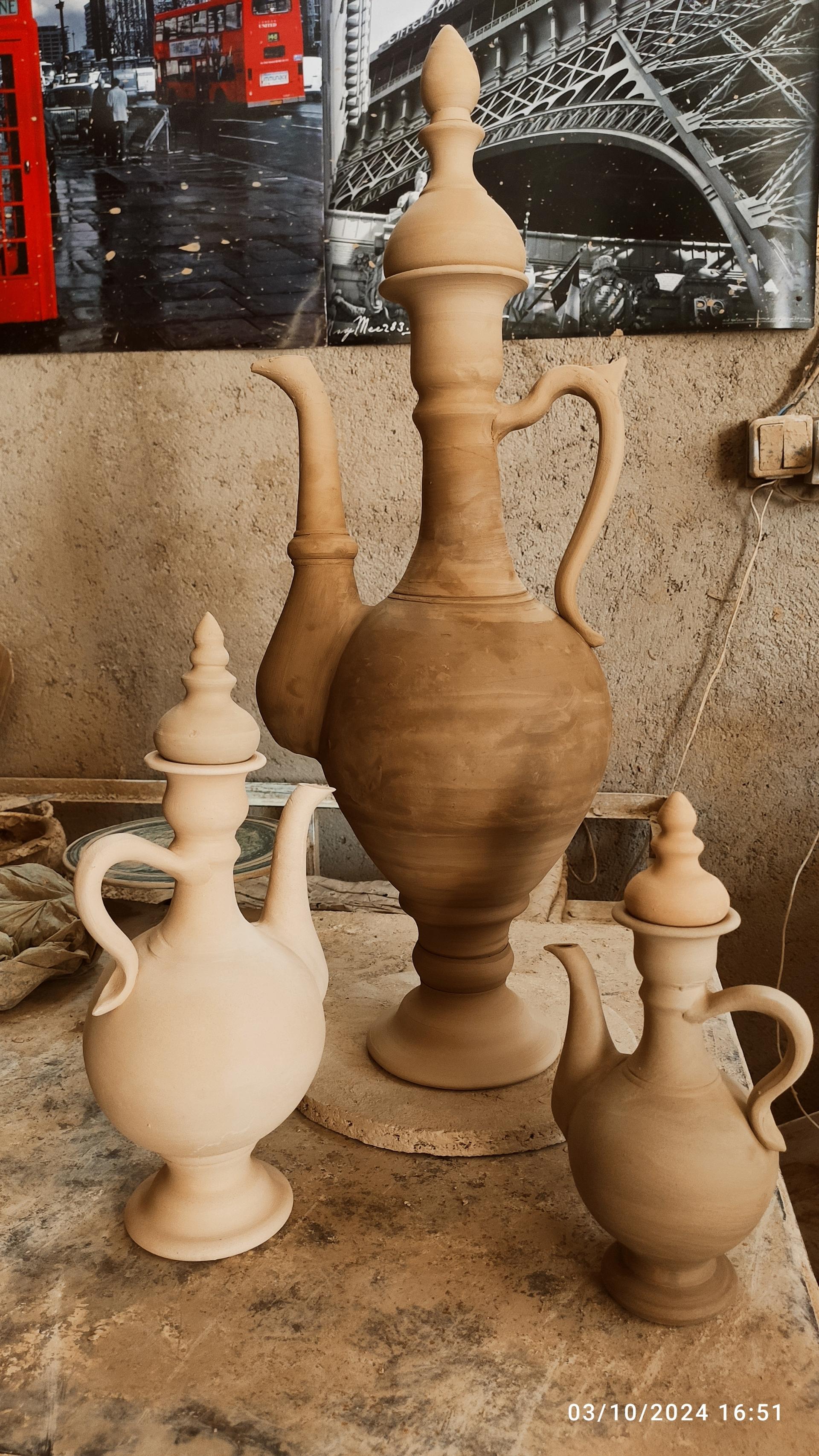 عکس کارگاه سفالگری علی قربانی