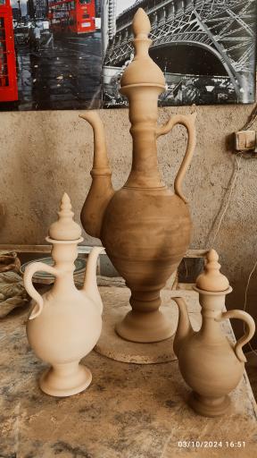 عکس کارگاه سفالگری علی قربانی