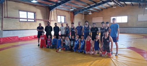 عکس سالن کشتی قهرمان سید محبت حسینی 