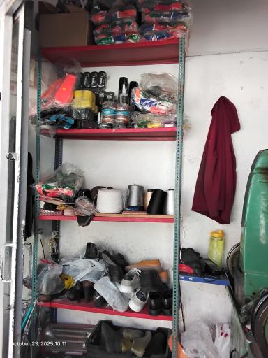 عکس دوردوزی کفش با چرخ صنعتی استاد سلطانی