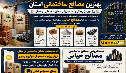 عکس مصالح ساختمانی حیاتی