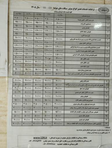 عکس تعمیرگاه موتور سیکلت شهاب