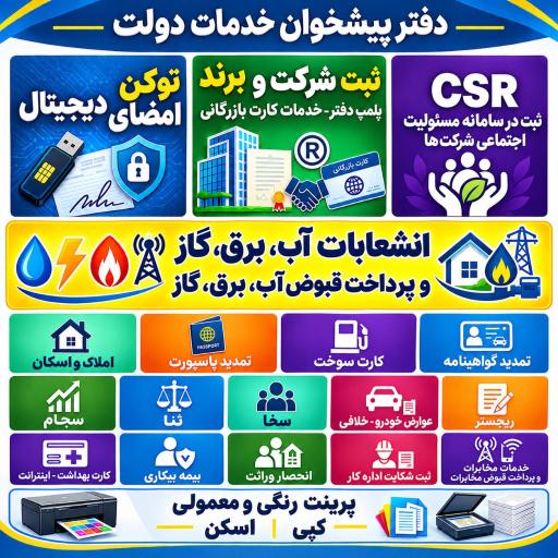 عکس دفتر پیشخوان دولت فاطمی (توکن ، امضا دیجیتال)