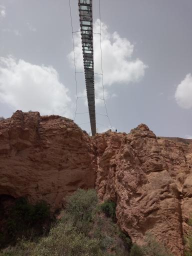 عکس پل معلق آوج قزوین