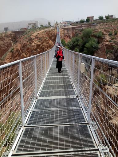 عکس پل معلق آوج قزوین