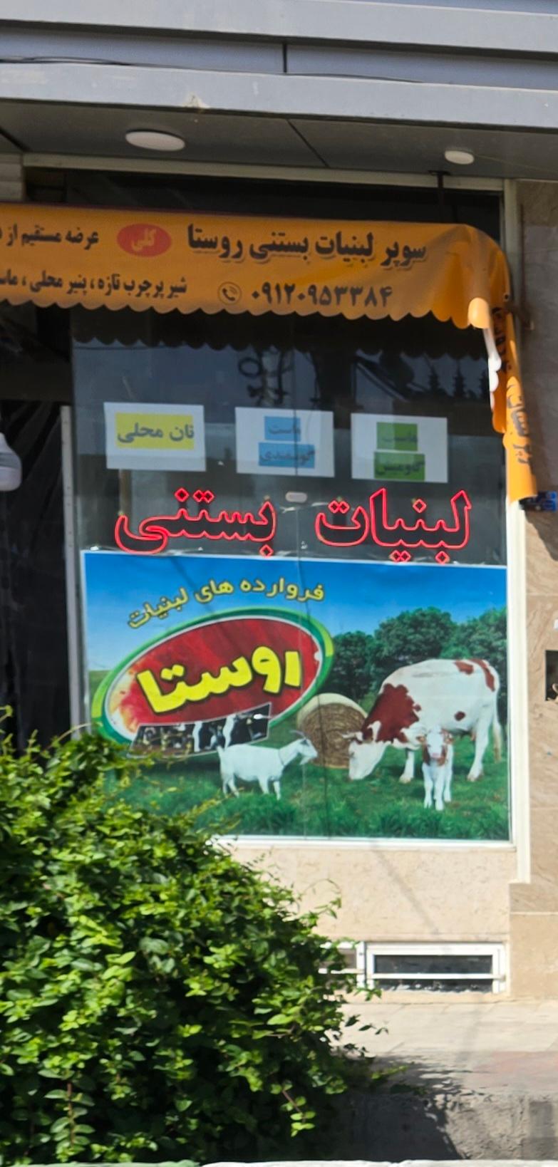 عکس لبنیات بستنی روستا