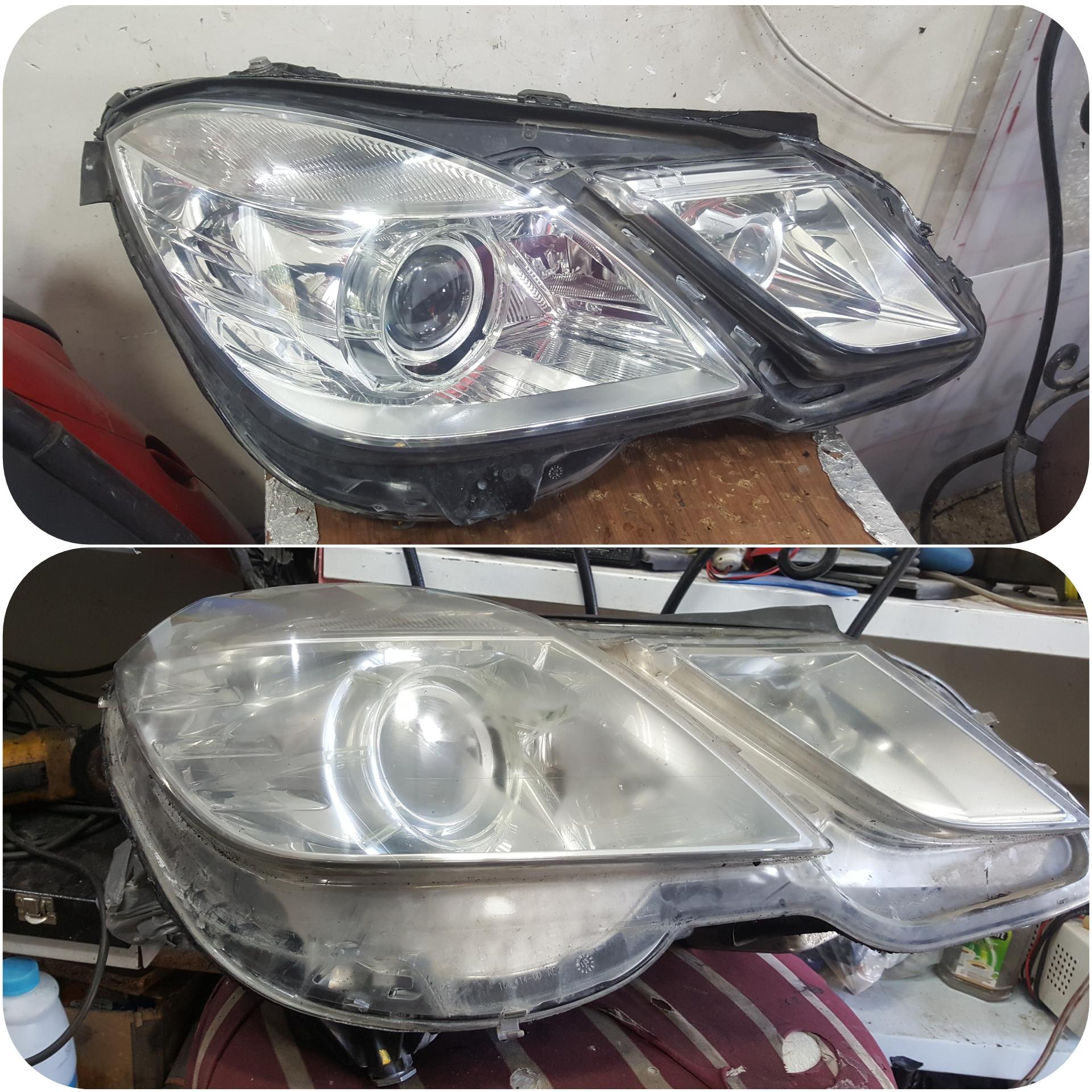 عکس خدمات تعمیر و شفاف سازی چراغ اینتر شاین