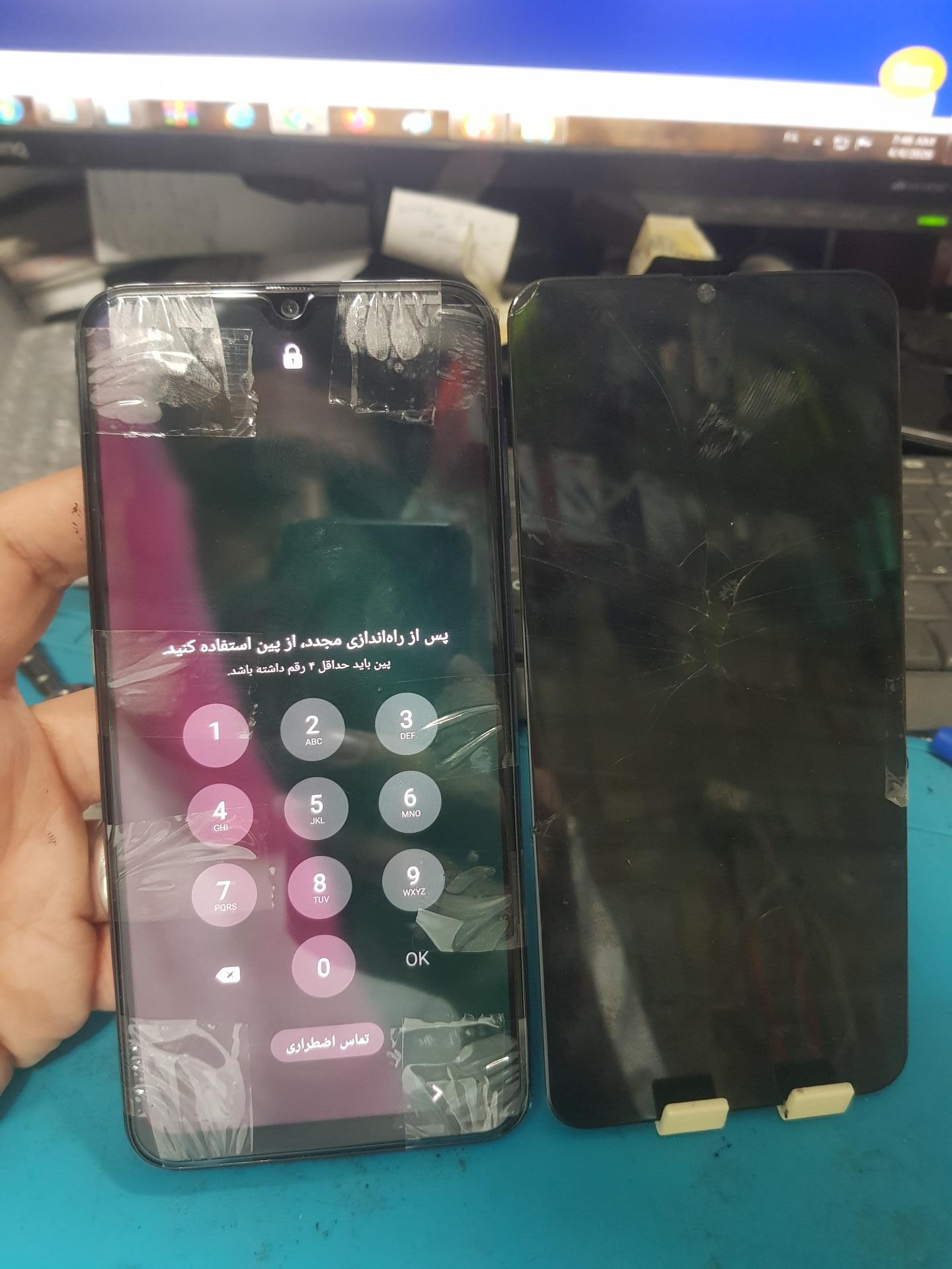 عکس تعمیرات موبایل حامد گلس