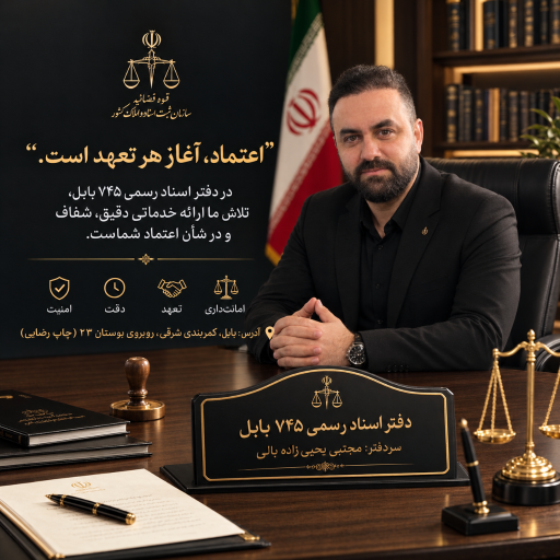عکس دفترخانه ۷۴۵ بابل (مجتبی یحیی زاده بالی)