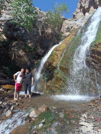 عکس آبشار دو قلو بوژان