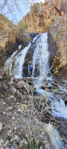 عکس آبشار دو قلو بوژان