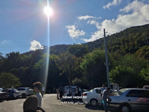 عکس پارکینگ همگانی مجموعه توریستی نمک آبرود