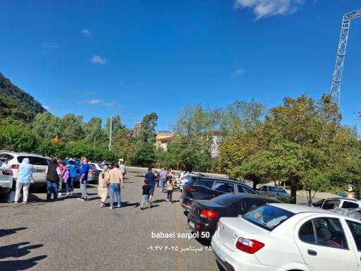 عکس پارکینگ همگانی مجموعه توریستی نمک آبرود