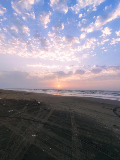 عکس ساحل خزر آباد