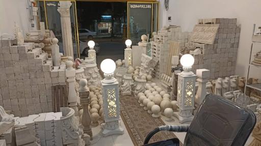 عکس سنگ فروشی و نمای رومی(فسنقری)