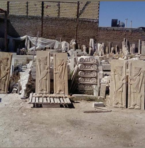 عکس سنگ فروشی و نمای رومی(فسنقری)