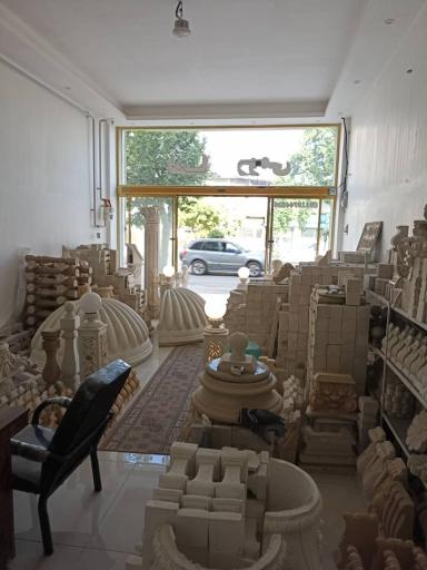 عکس سنگ فروشی و نمای رومی(فسنقری)