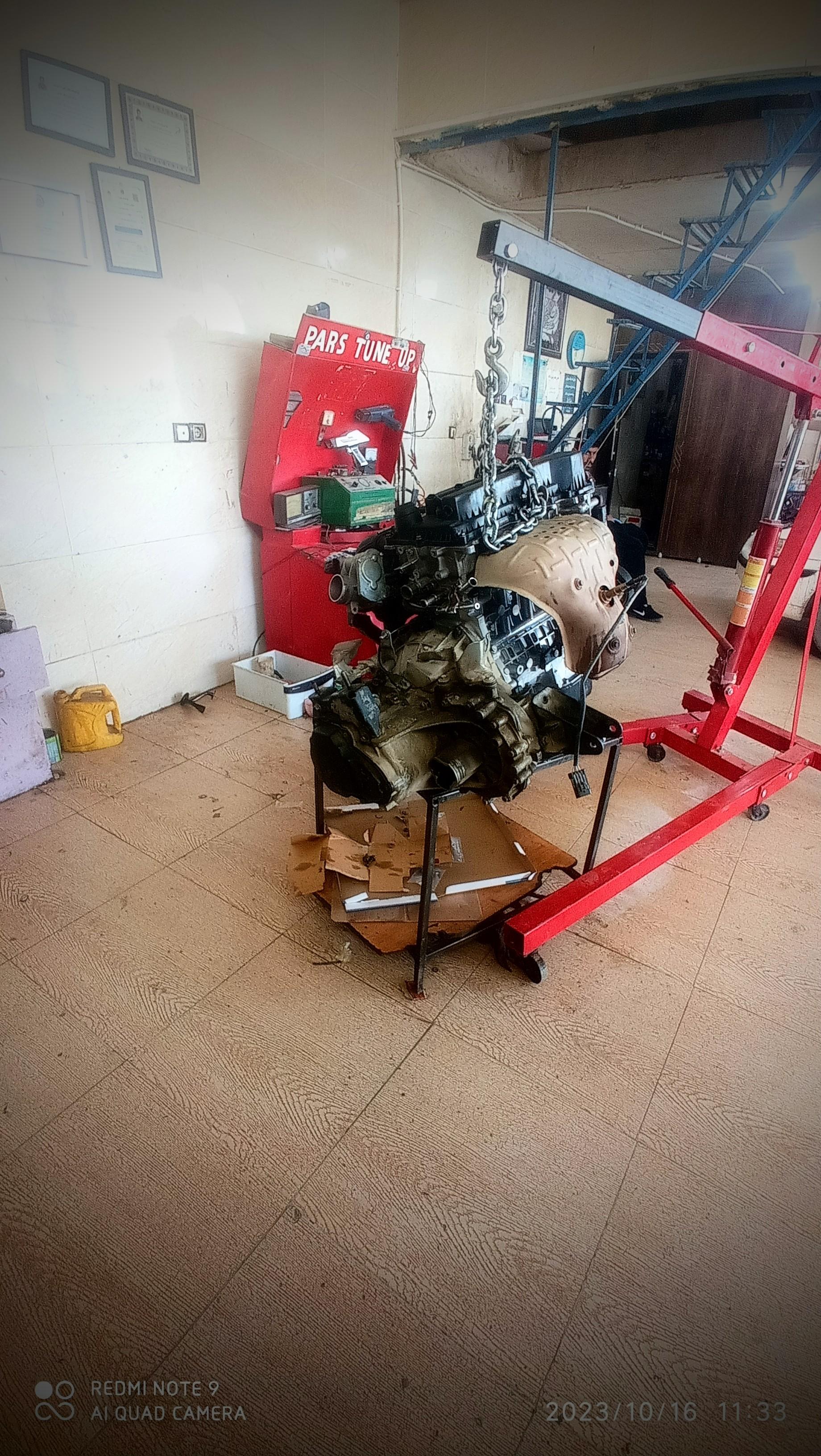 عکس تنظیم موتور پارس پرویز