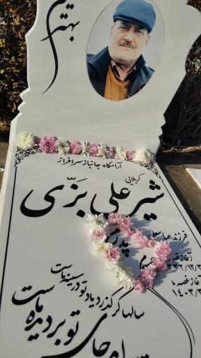 عکس آرامگاه جانباز سرافراز شیرعلی بزی