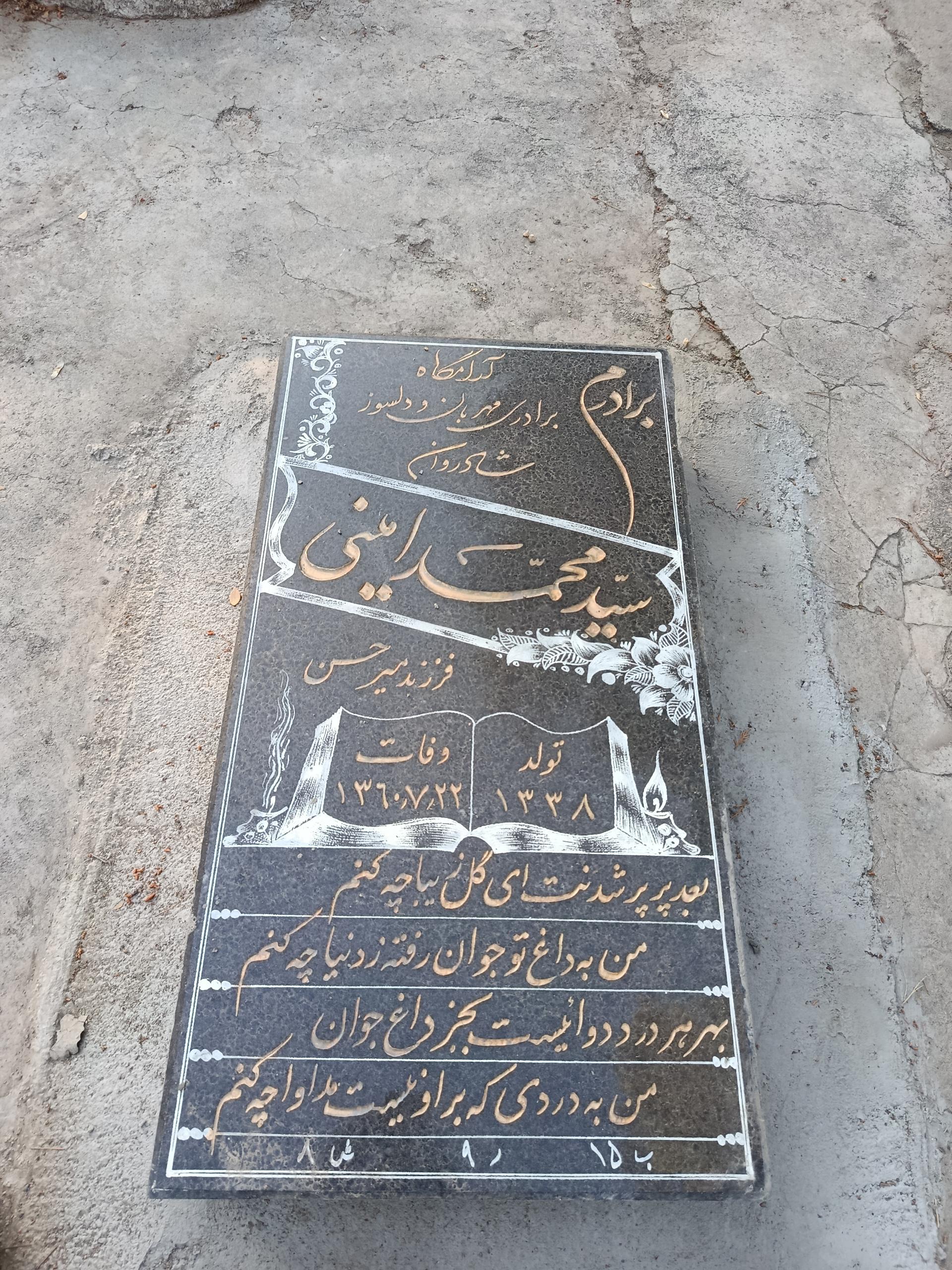 عکس آرامگاه سید محمد امینی