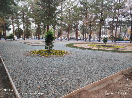 عکس قطعه قبور شهدا 