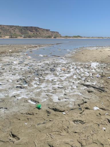 عکس دریاچه صورتی (تالاب لیپار)