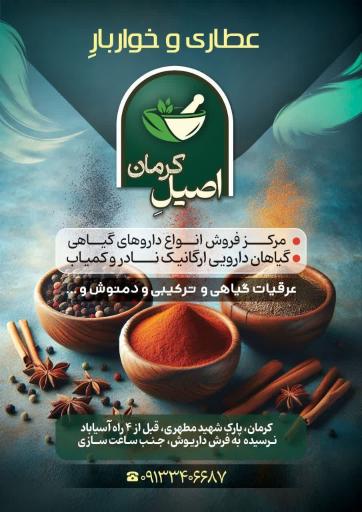 عکس عطاری و خواربار فروشی اصیل کرمان