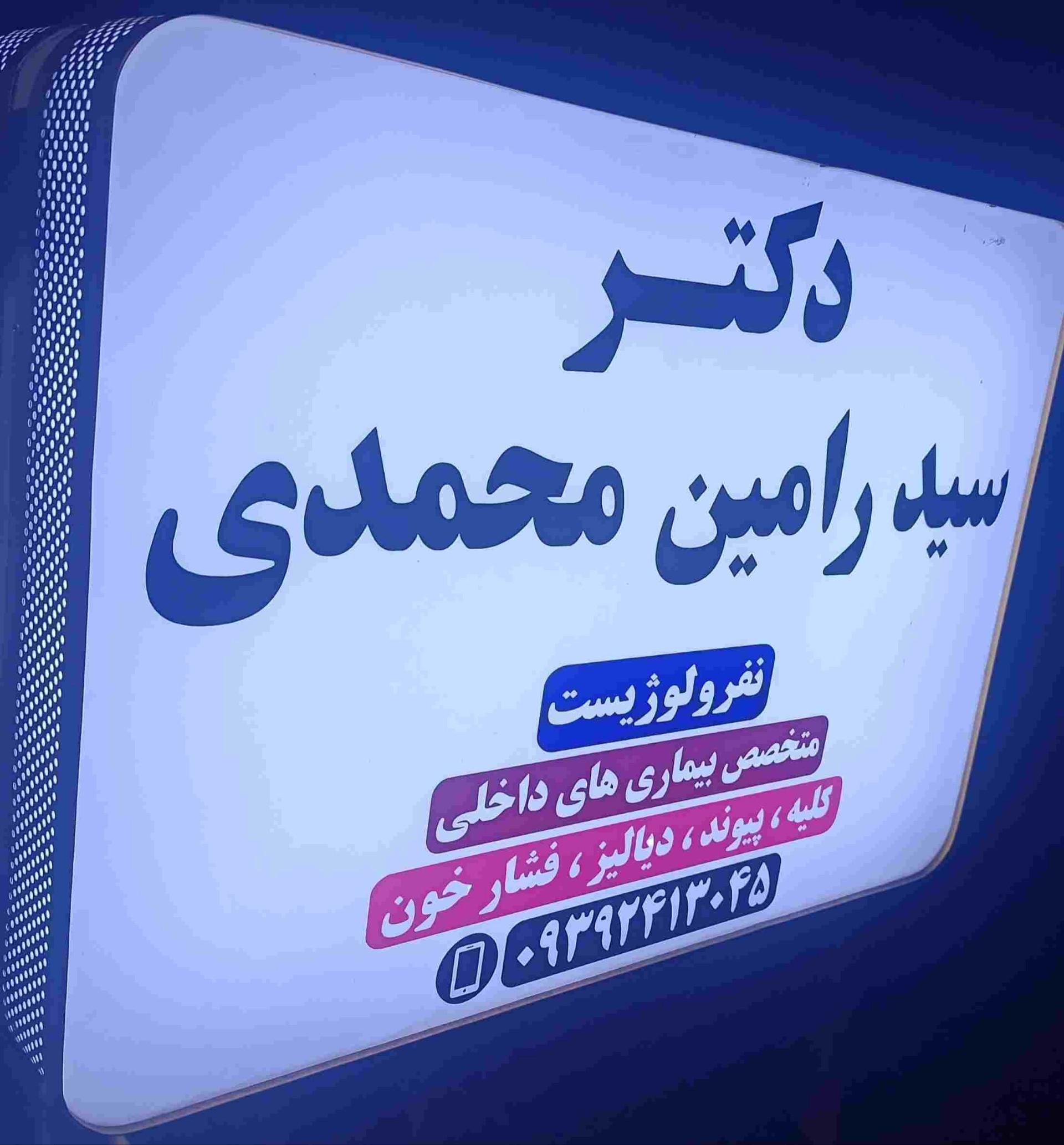 عکس دکتر سید رامین محمدی متخصص داخلی نفرولوژیست