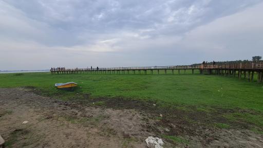 عکس اسکله و پل چوبی آبکنار