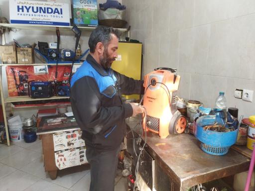 عکس تعمیر کارواش و کمپرسور باد حیدری