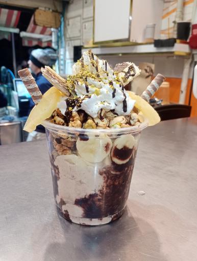 عکس بستنی و آبمیوه آناناس