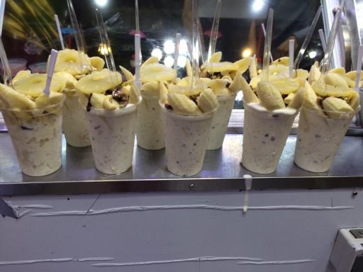 عکس بستنی و آبمیوه آناناس