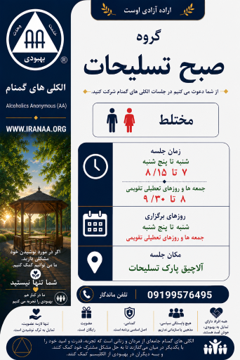 عکس جلسه الکلی های گمنام تسلیحات(مختلط)